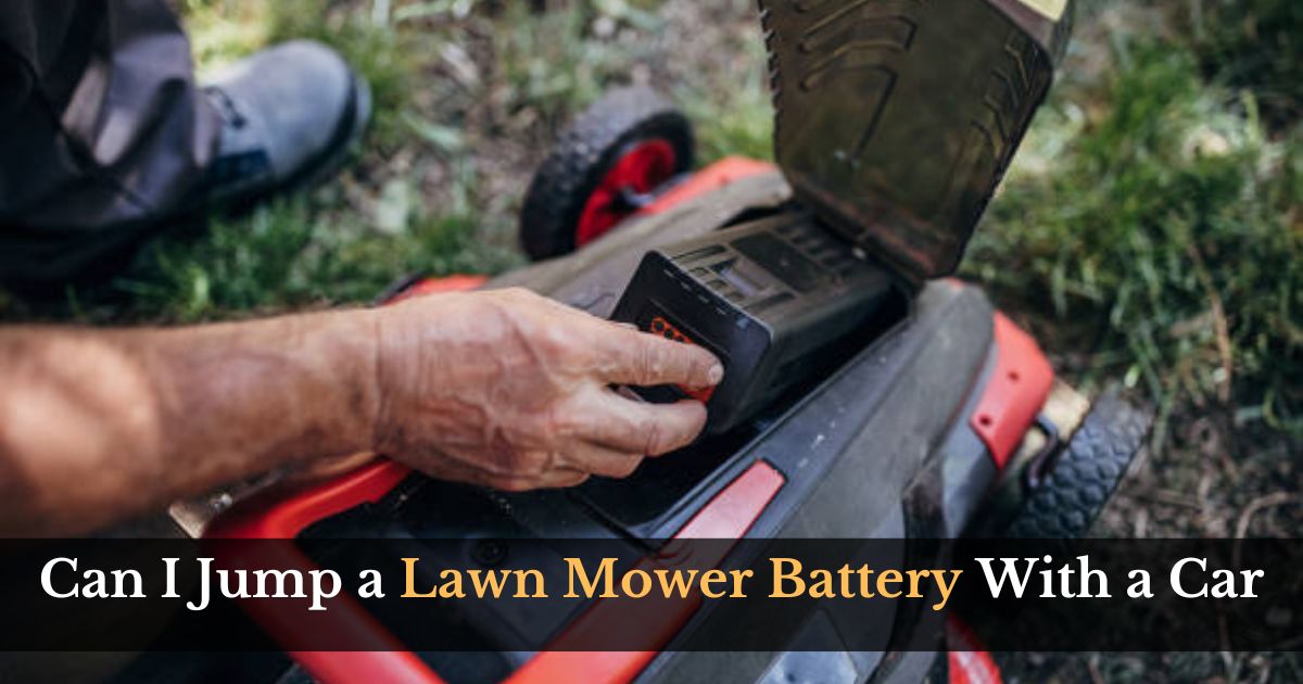 Can I Jump a Lawn Mower Battery With a Car