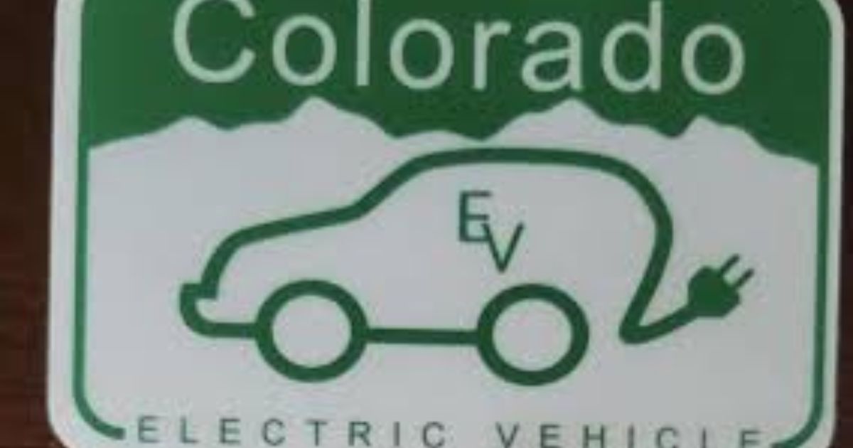 Colorado Electric Vehicle Sticker 