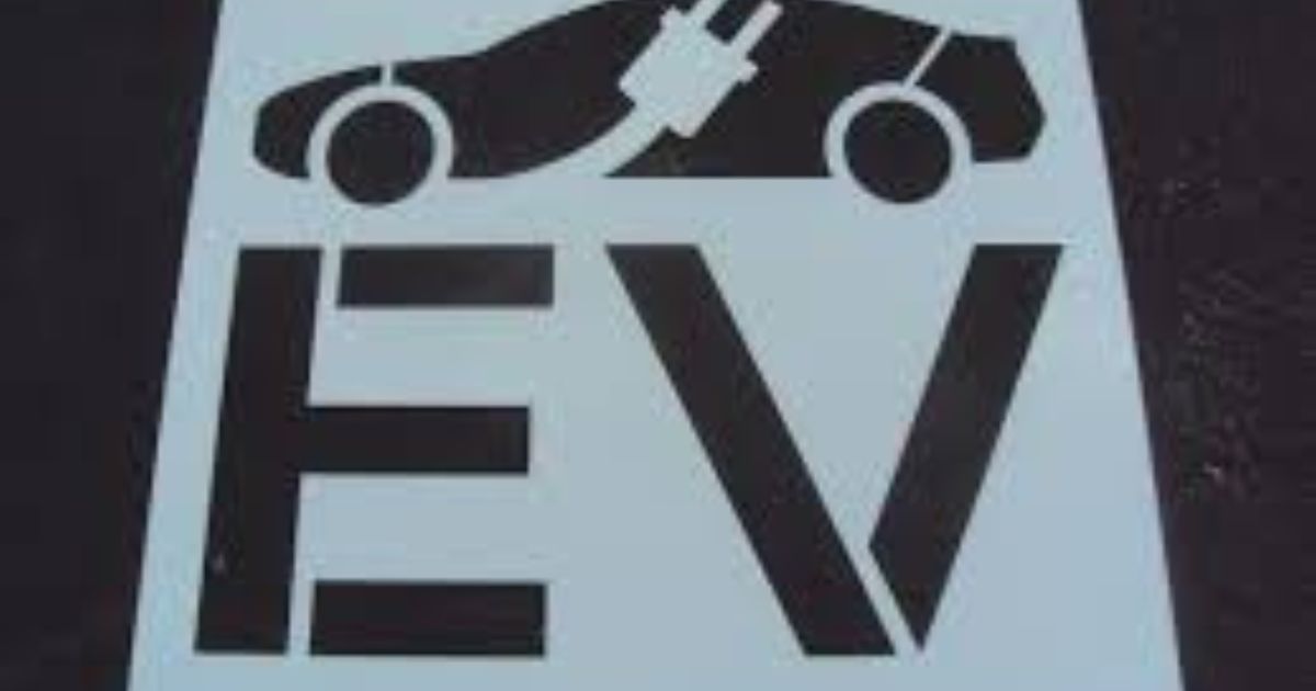 Electric Vehicle Stencil 