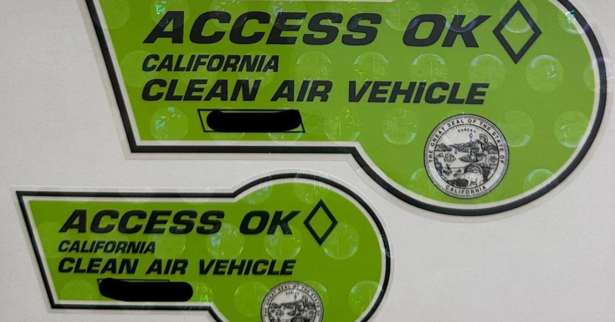 California HOV Stickers