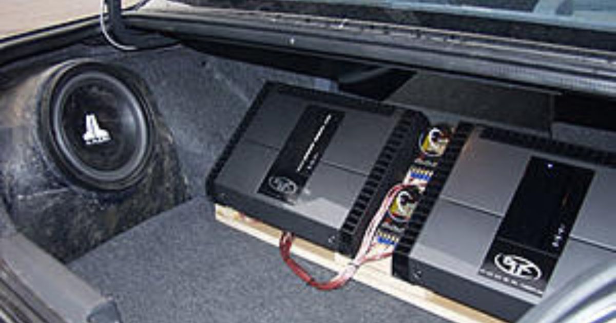 Car Audio Amp Rack